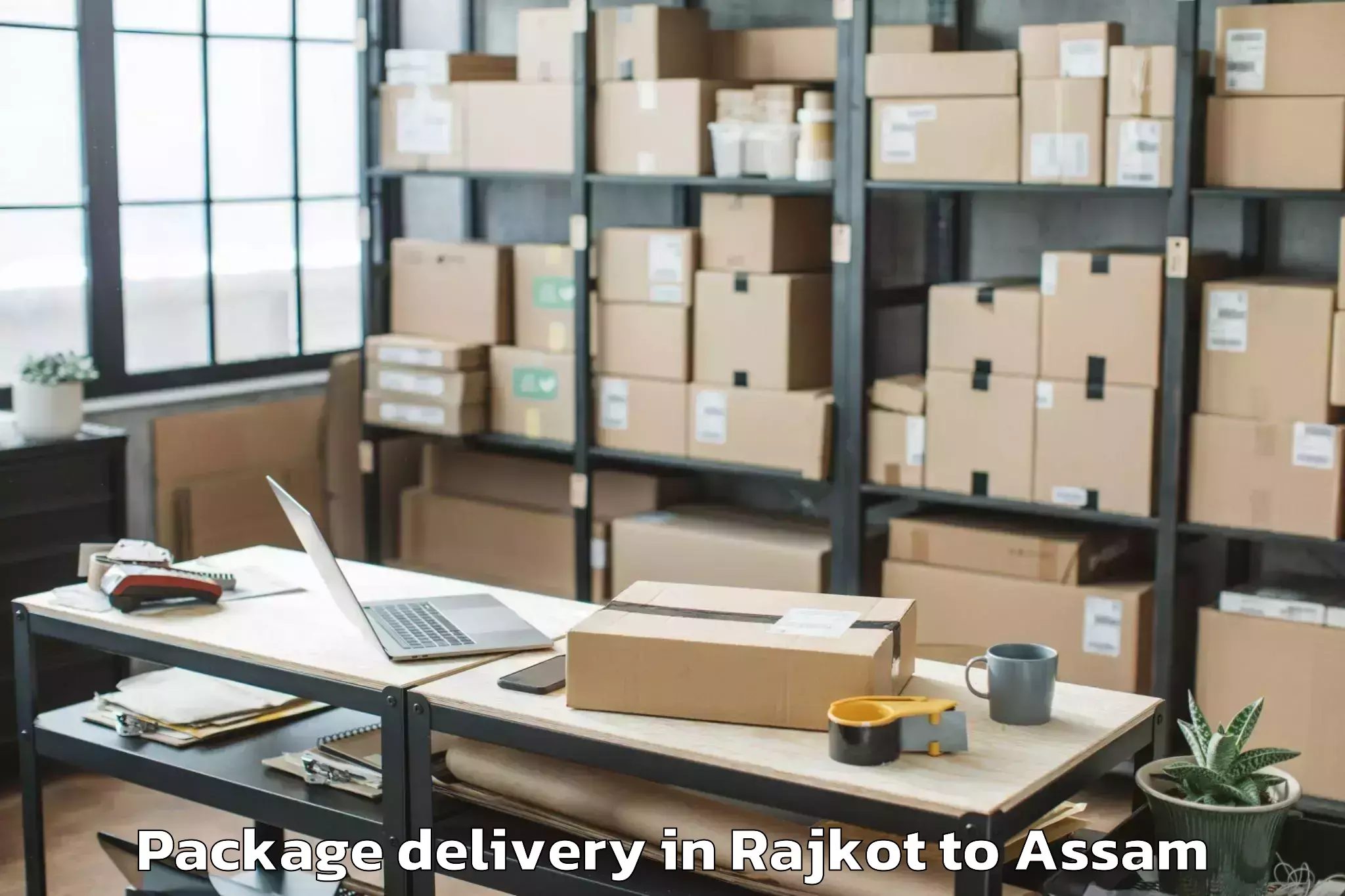 Trusted Rajkot to Mirza Kamrup Package Delivery